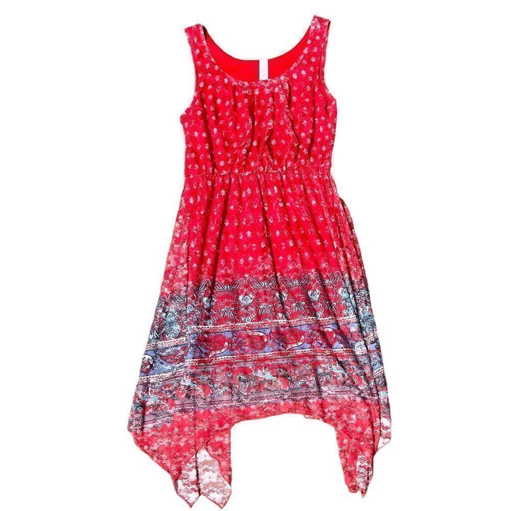 NO BOUNDARIES Lace Overlay Dress Size Medium